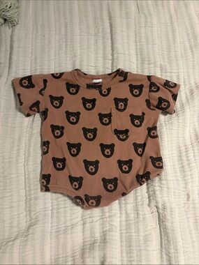 Little One Shop Brown Bear Bubble Onesie